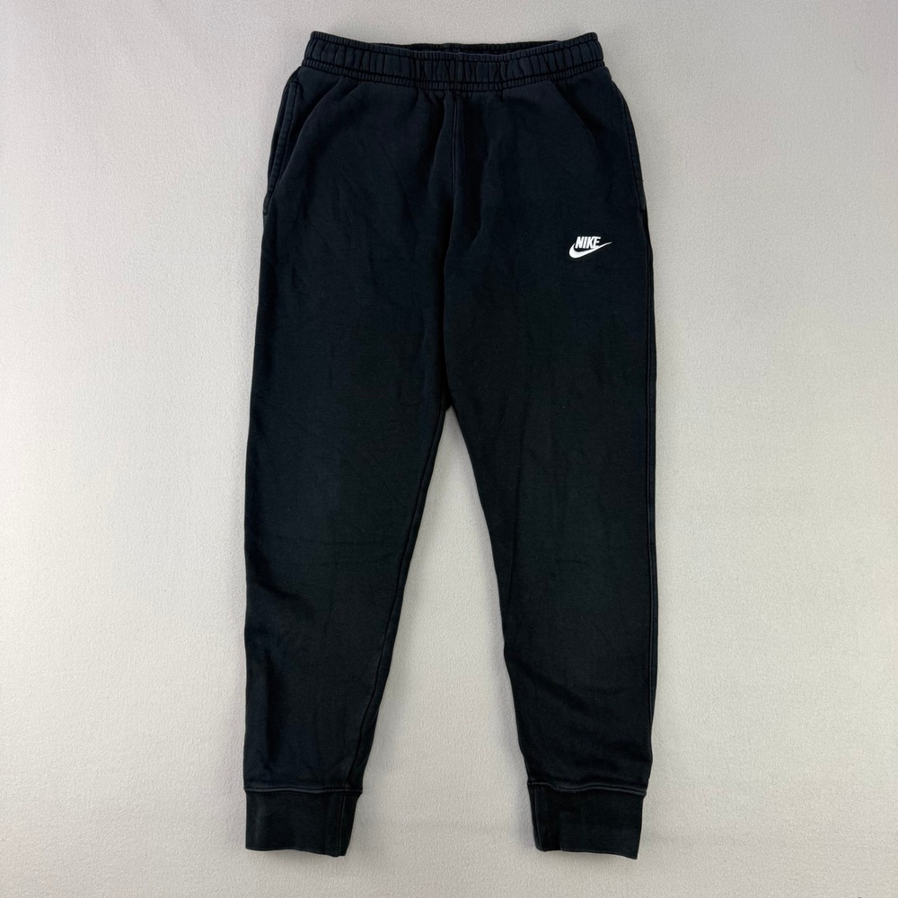 Nike Sportswear Fleece Jogger Pants‎ Men Small Black Joggers Logo Sweatpants